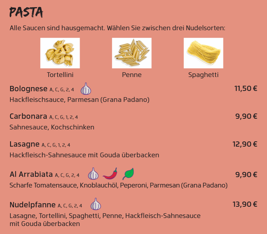 Zusatzstoffe & Allergikerhinweise