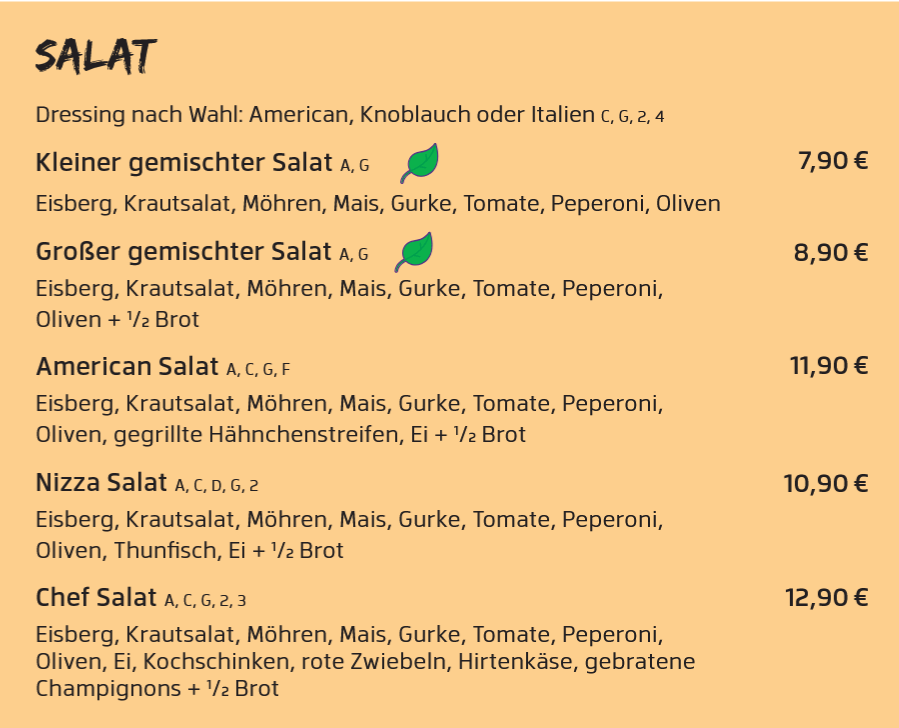 Zusatzstoffe & Allergikerhinweise